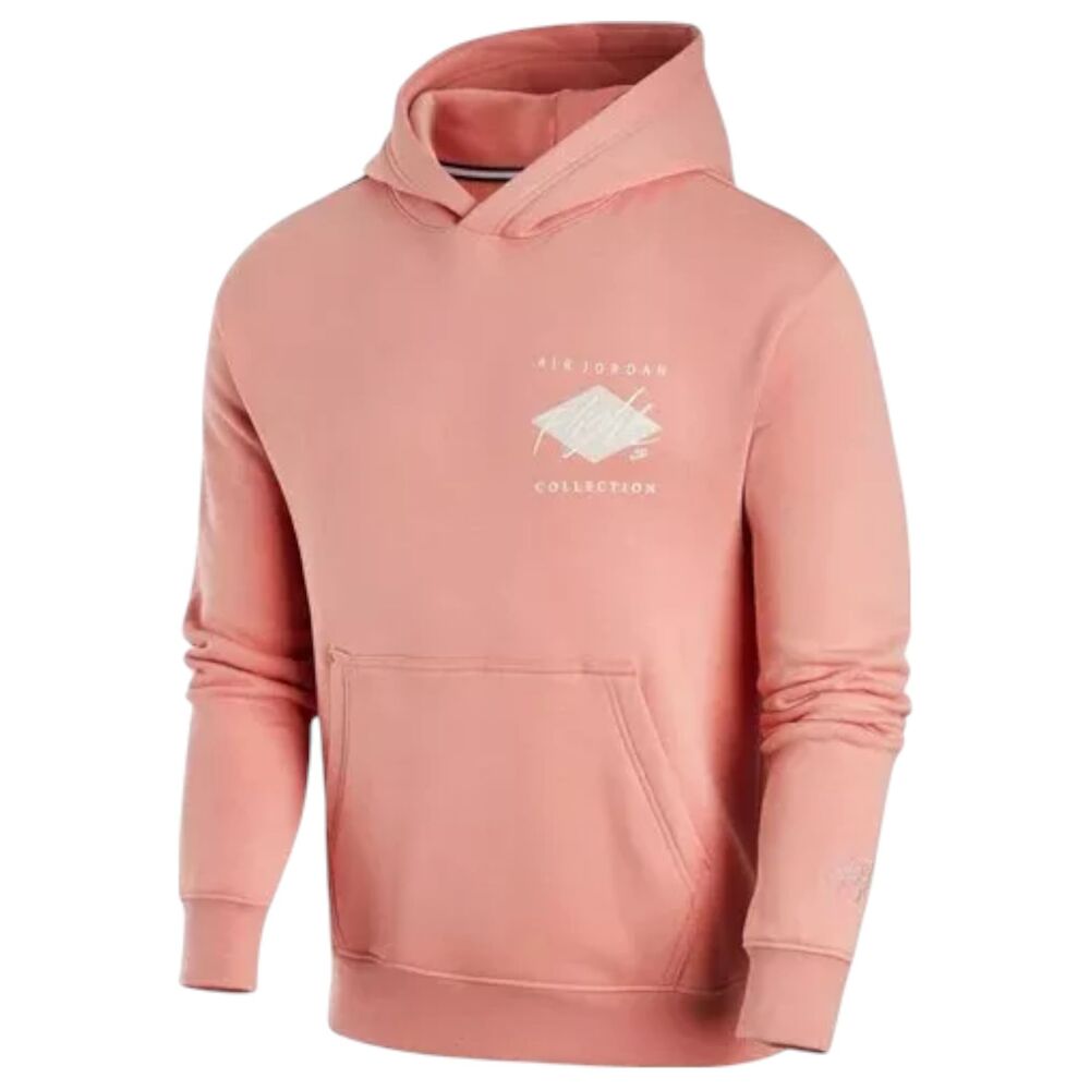 Nike Air Jordan Essentials Fleece Hoodie Orange Coral Men's Size Medium
